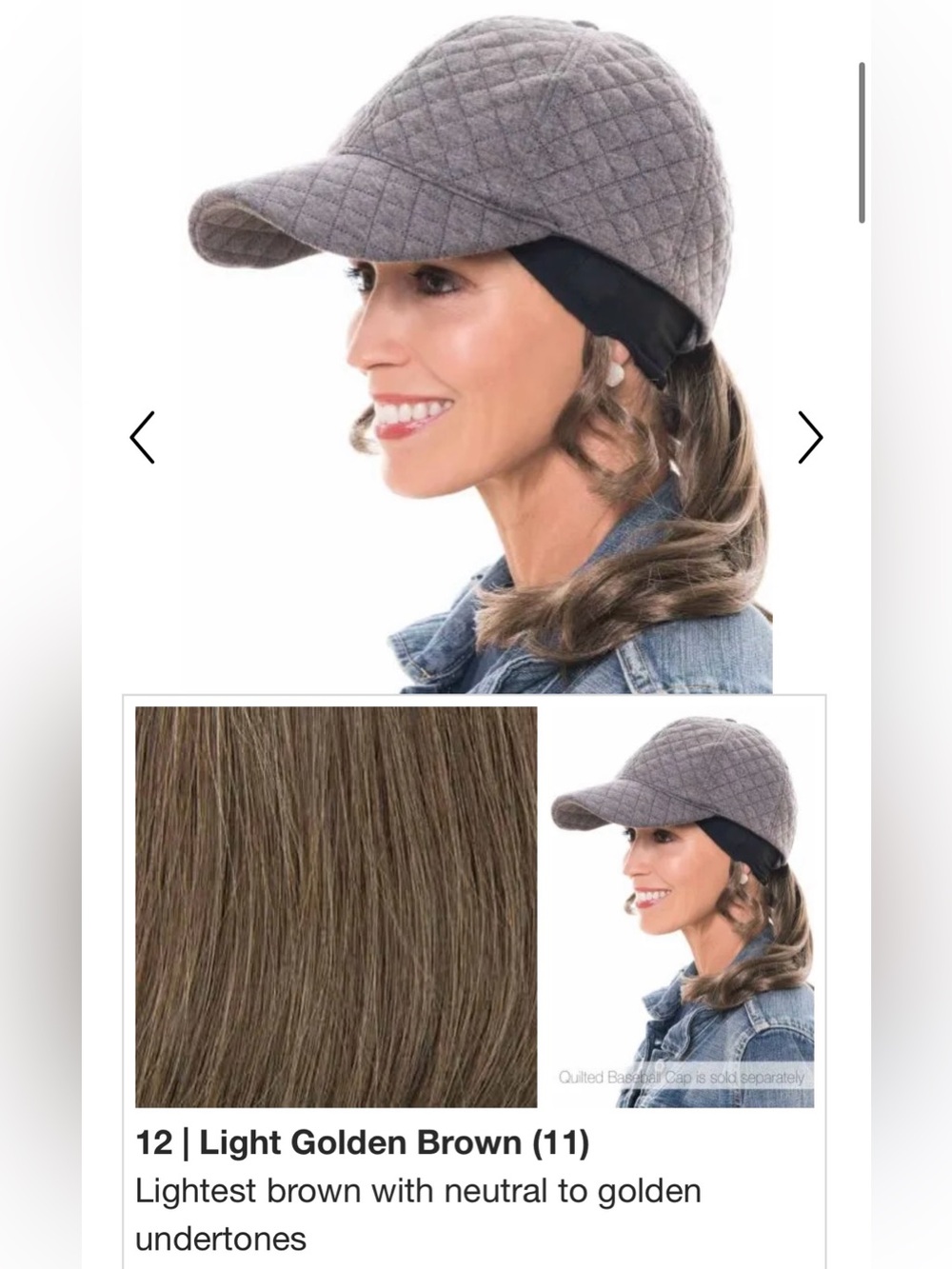 Ponytail headband for hats by Cardani